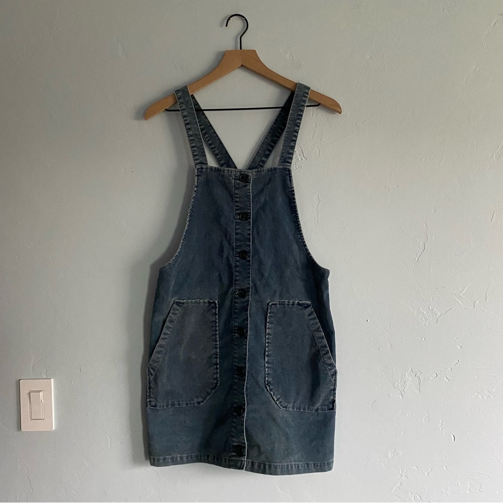 American Eagle Blue Corduroy Mini Dress